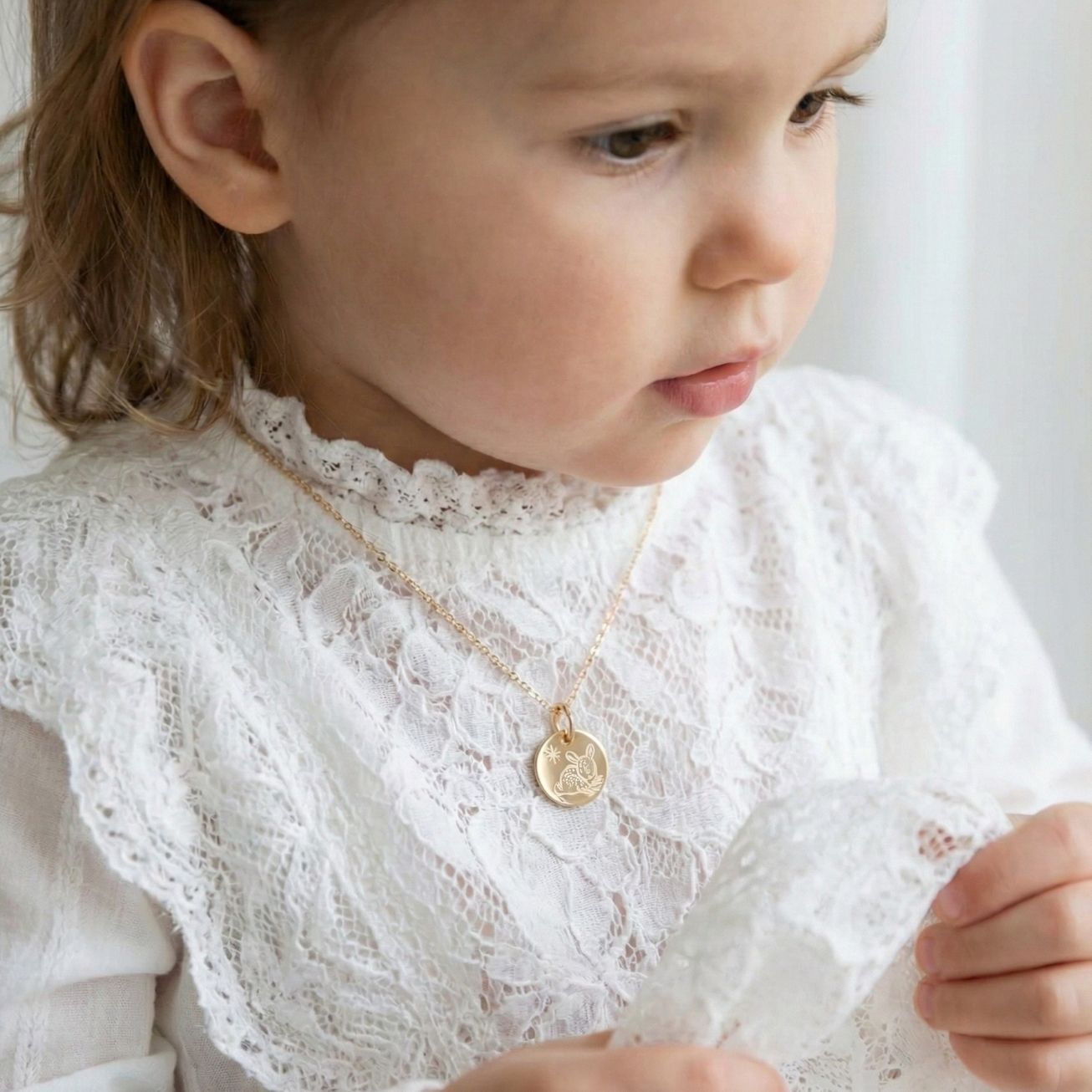 Medalla de bautizo Cordero