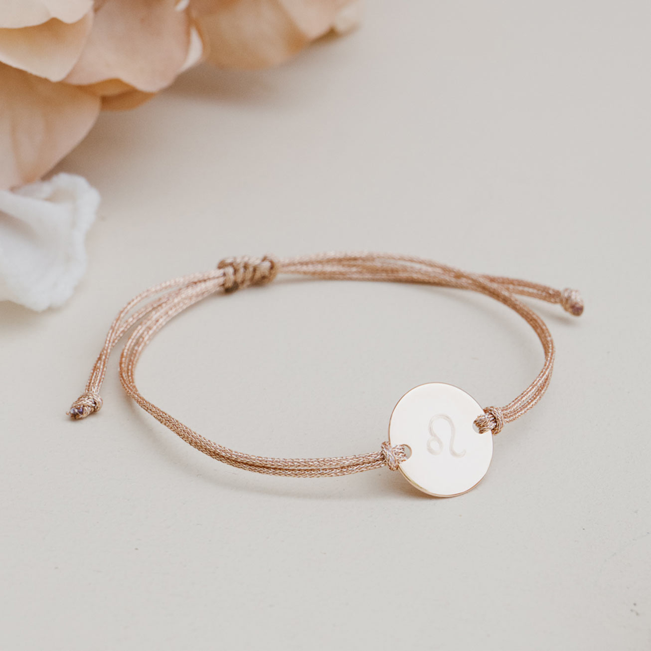 pulsera personalizada astrologico oro rosa