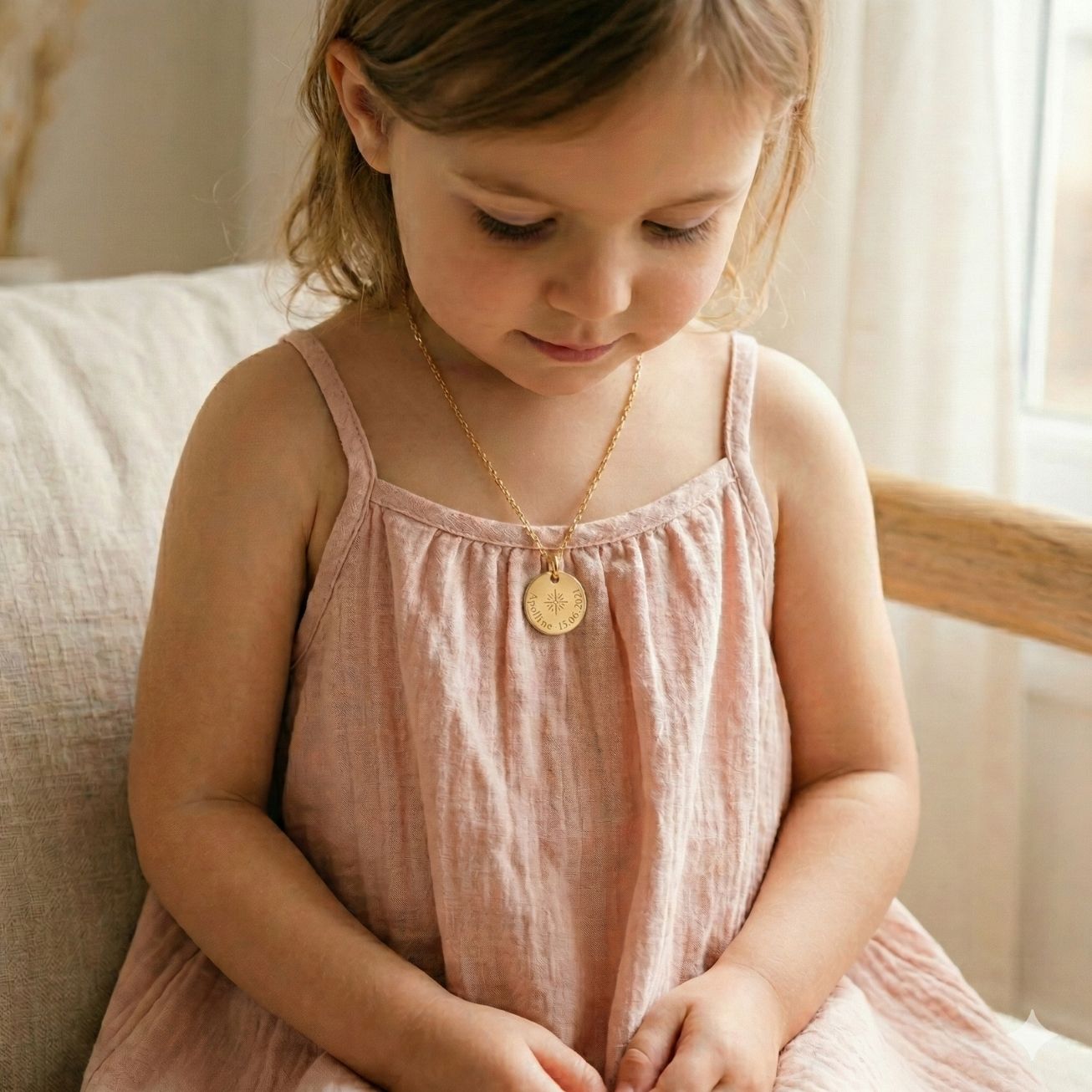 Medalla bautizo <i>Mi estrella de la suerte</i>