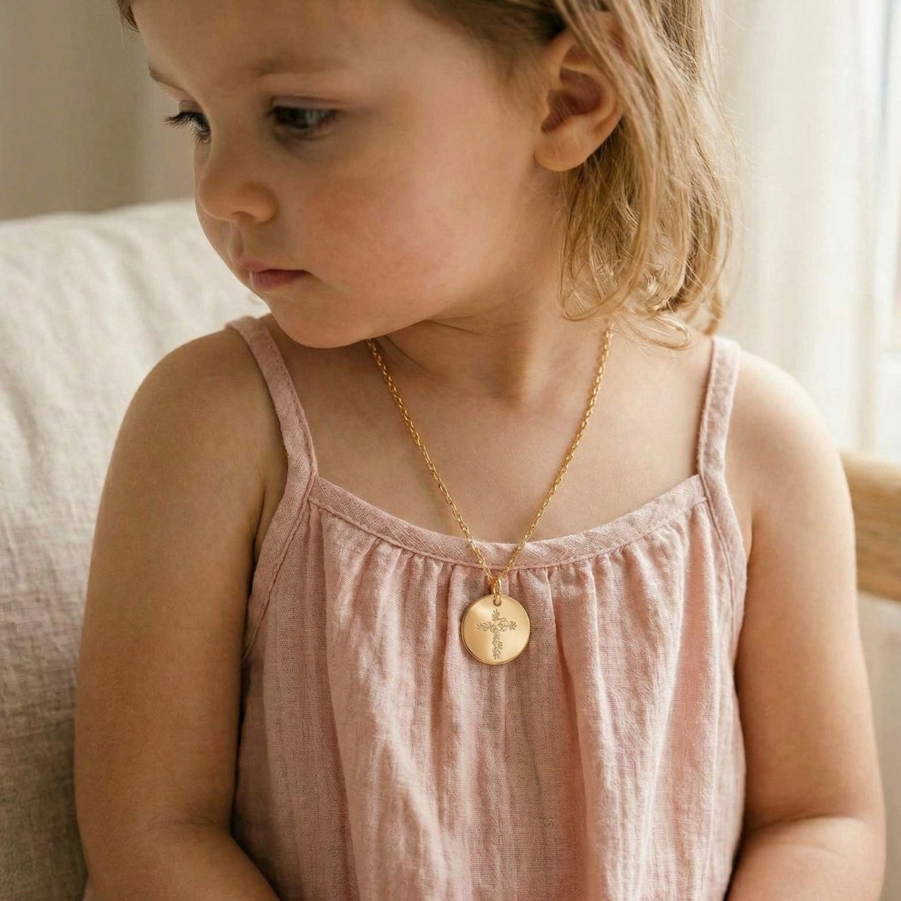 Medalla de bautismo <i>Cruz Florida</i>