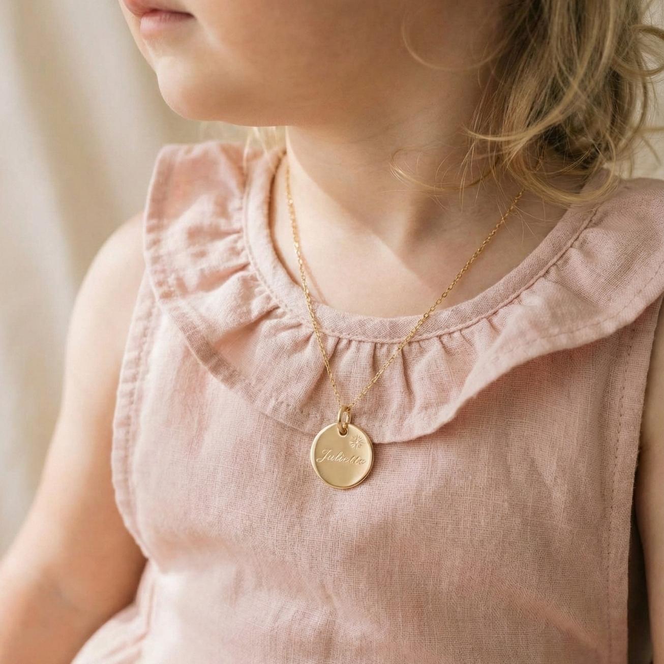 Medalla de bautismo personalizada <i>Mi estrella</