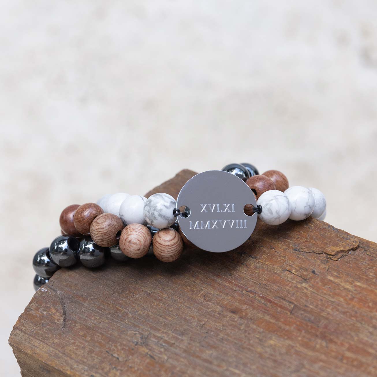 Trío pulseras personalizadas Papá <i>El protector<