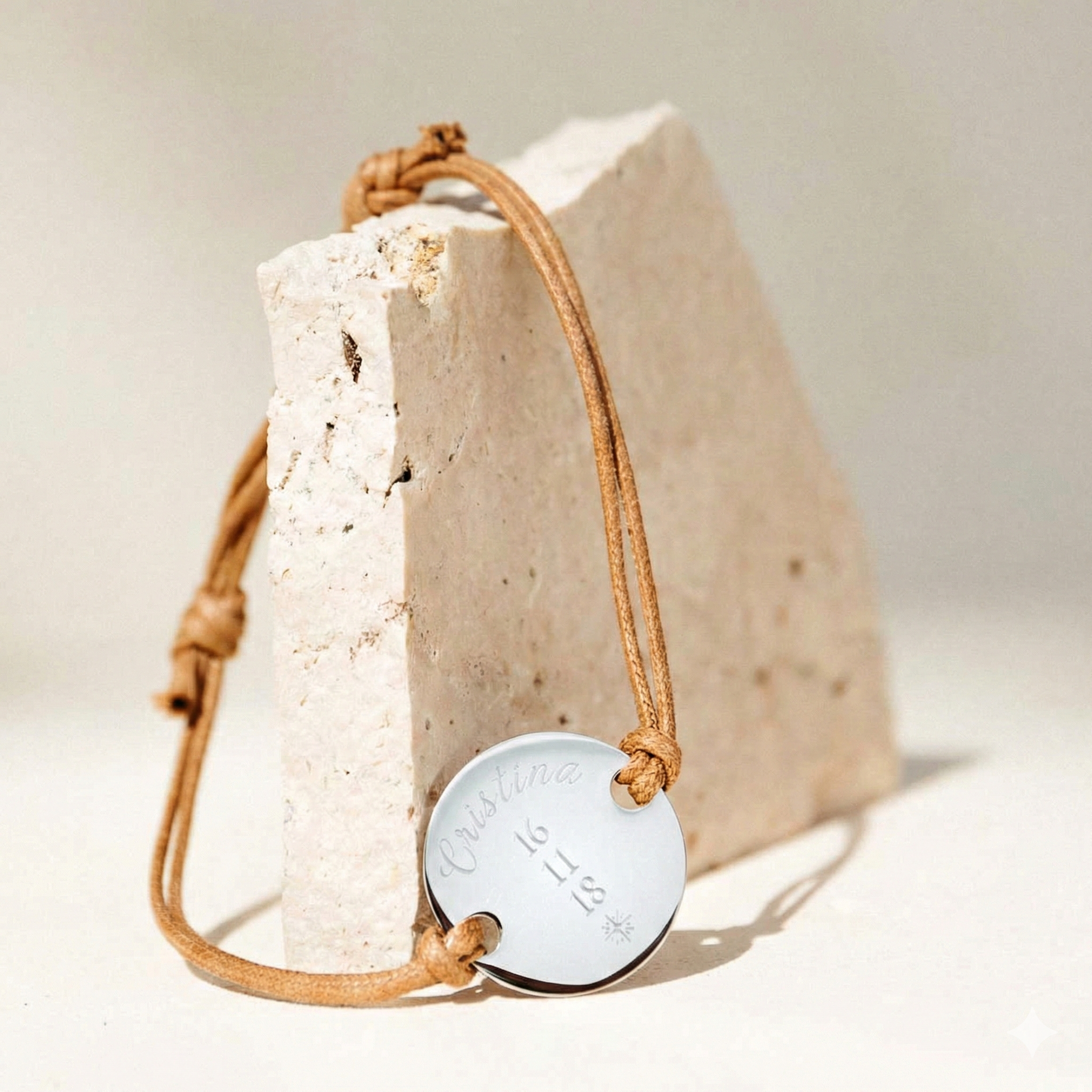 Pulsera hombre personalizada nombre y fecha