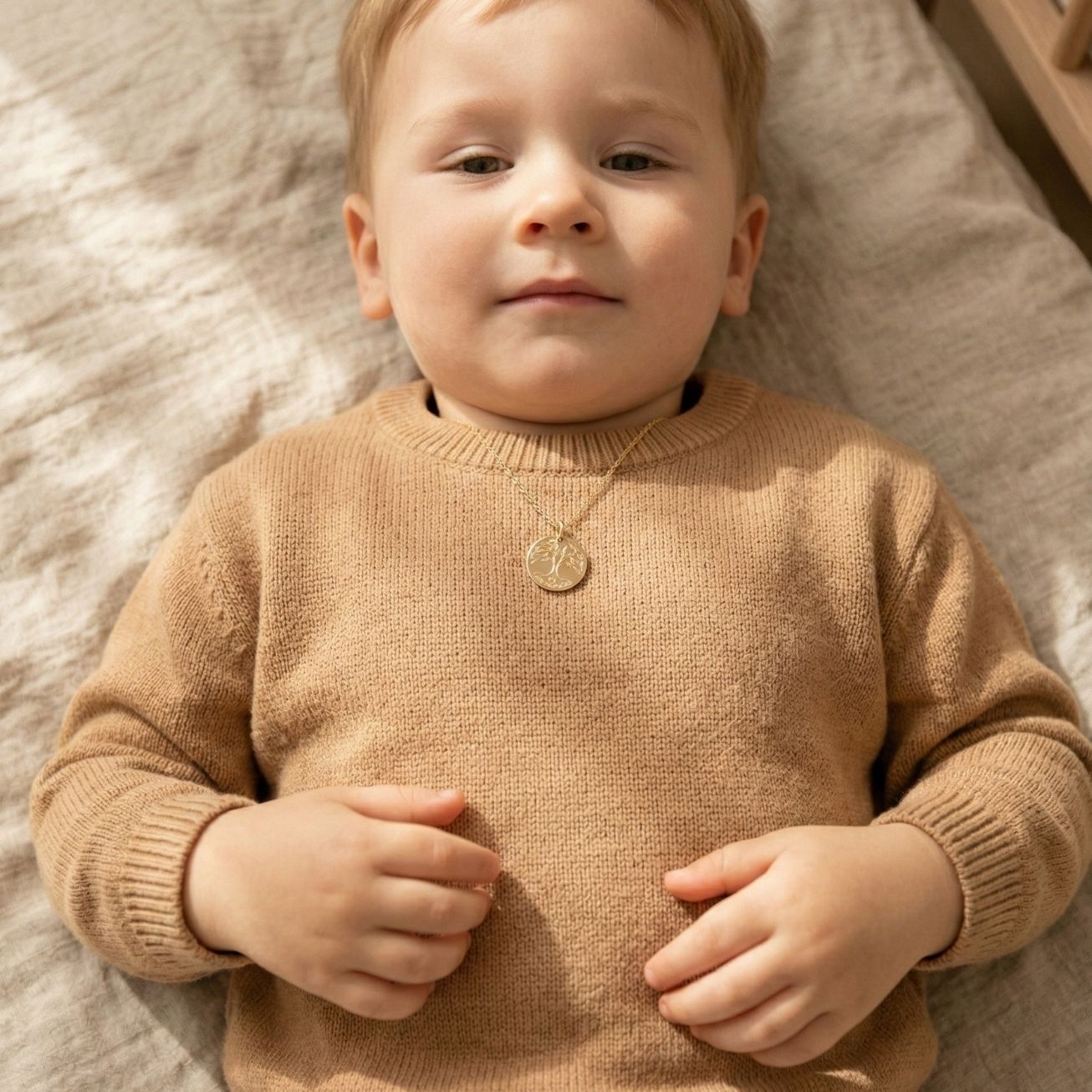 Medalla de bautizo <i>Árbol de la vida</i> oro