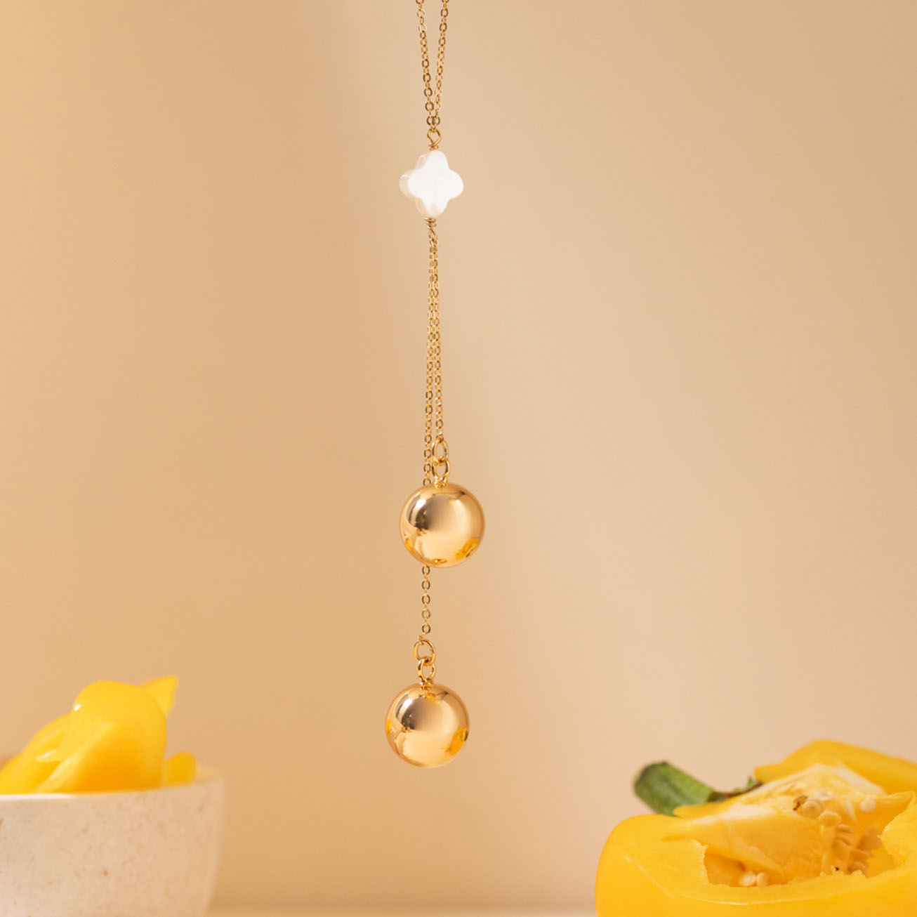 Llamador de ángeles gemelos <i>Olimpo</i> dorado c