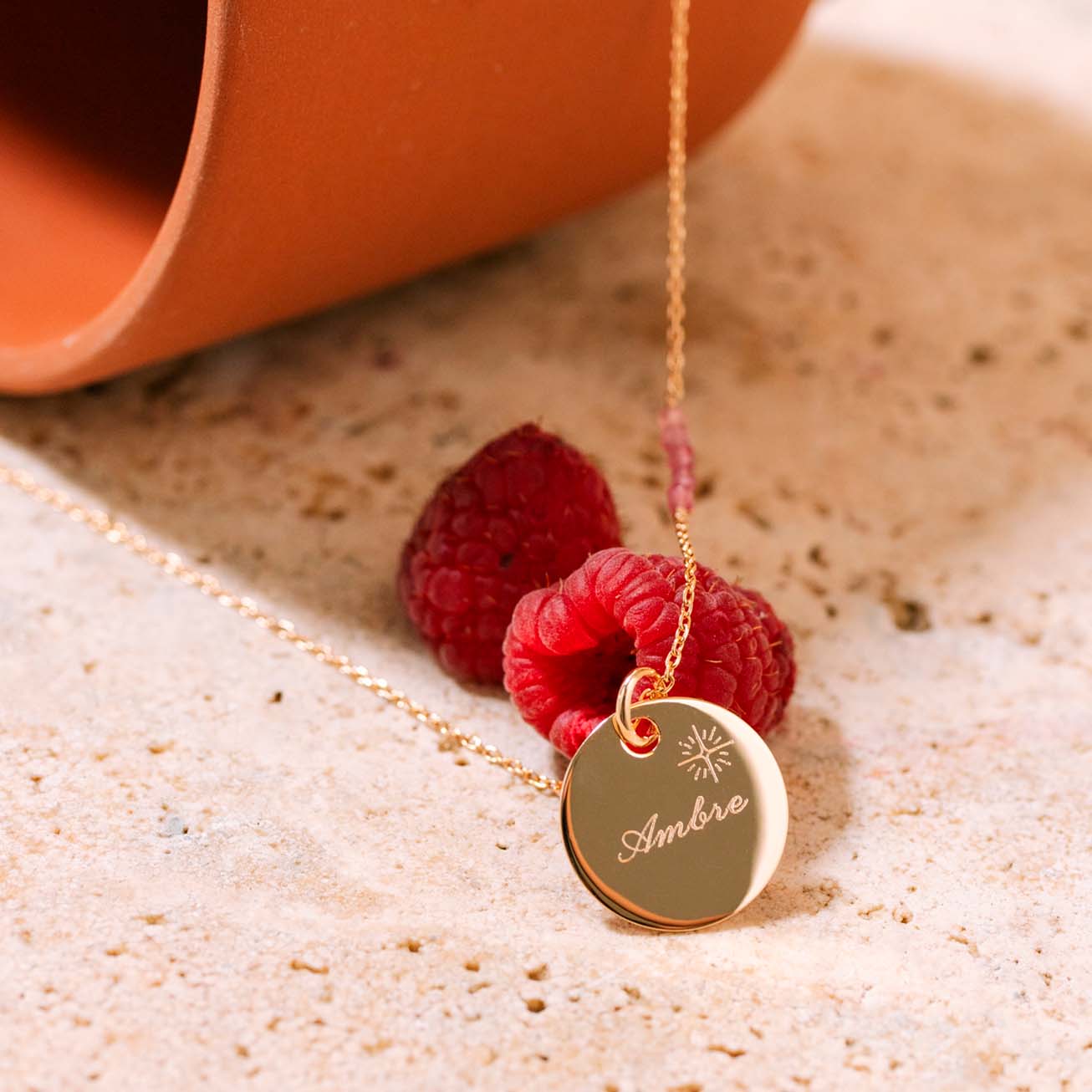 Collar piedra de nacimiento <i>Octubre</i> - <smal