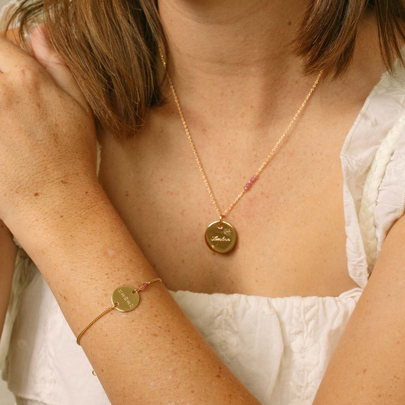 Collar piedra de nacimiento <i>Octubre</i> - <smal