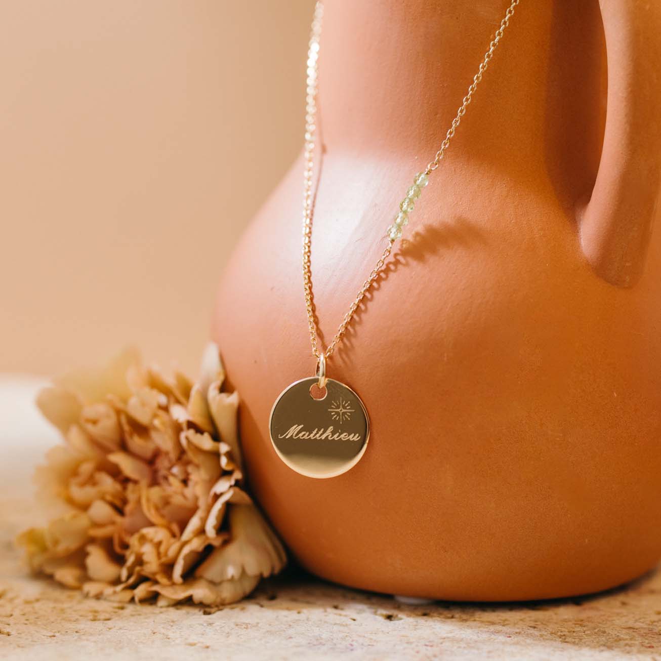 Collar piedra de nacimiento <i>Agosto</i> - <small