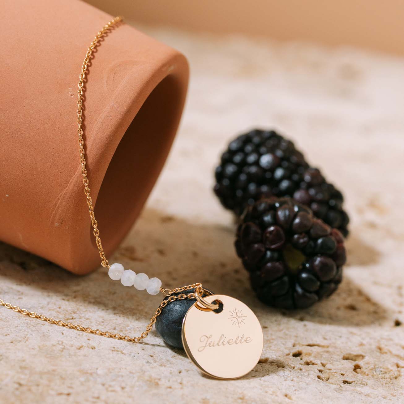 Collar piedra de nacimiento <i>Abril</i> - <small>