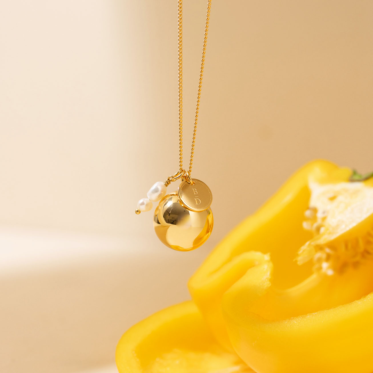 Llamador de ángeles personalizado <i>Belén</i> oro