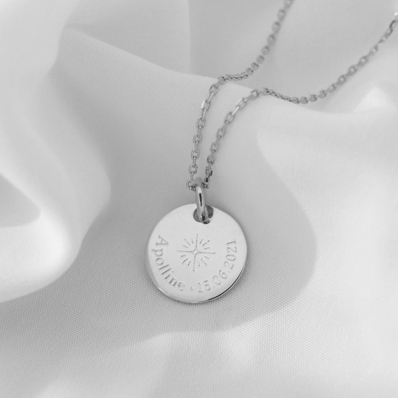 Collar bautizo <i>Mi estrella de la suerte</i> pla
