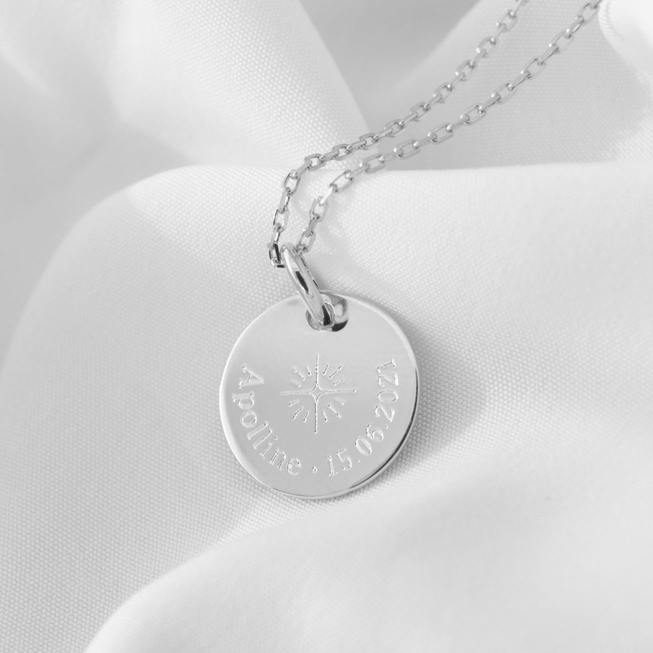 Collar bautizo <i>Mi estrella de la suerte</i> pla