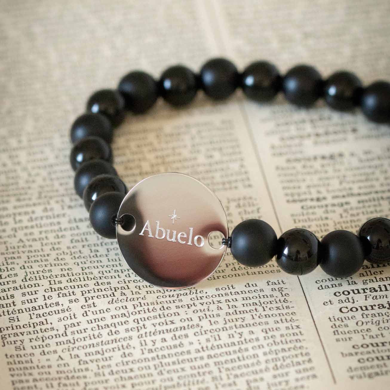 Pulsera abuelo personalizada estrella (ID581FR)