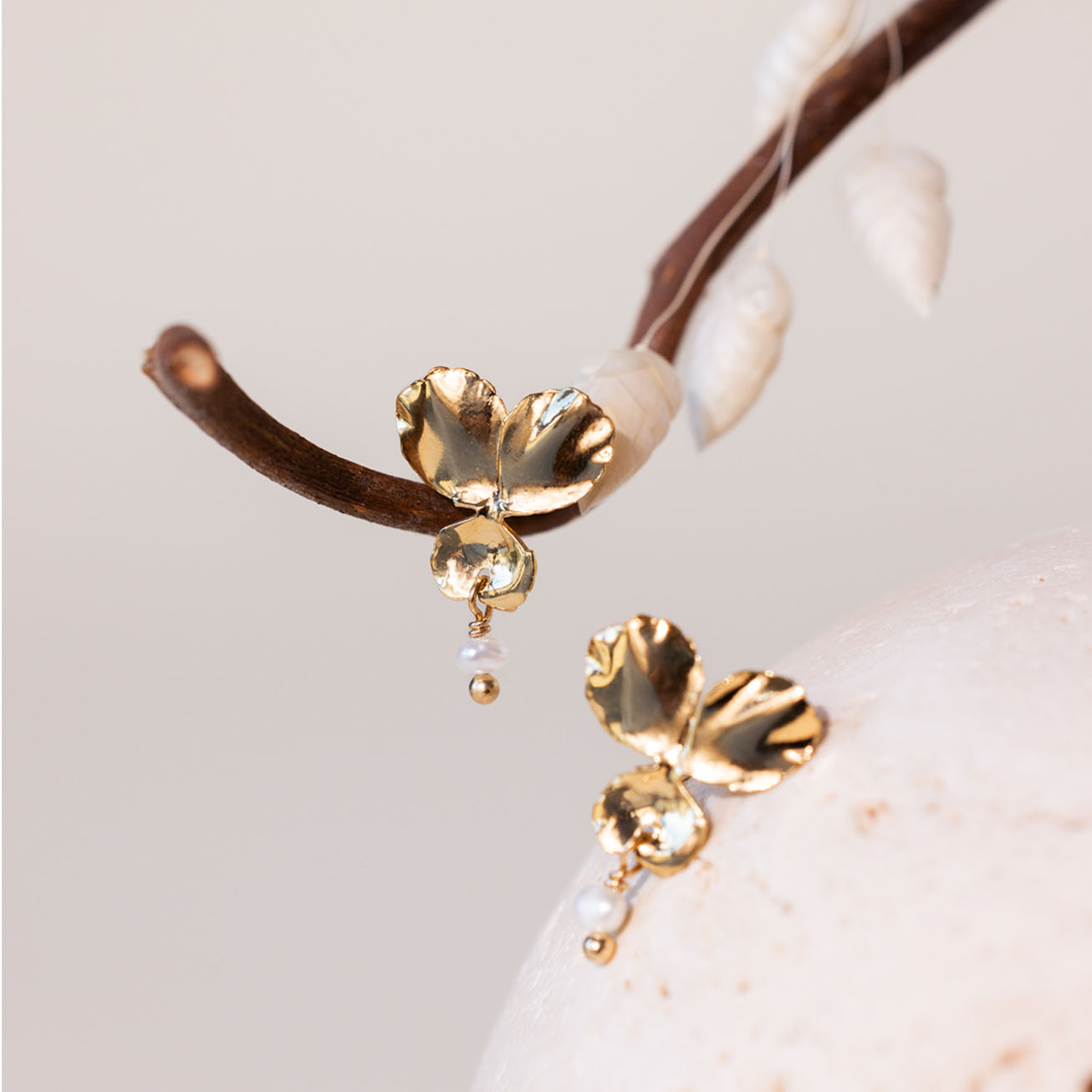 Pendientes piedra nacimiento Perla de nacár