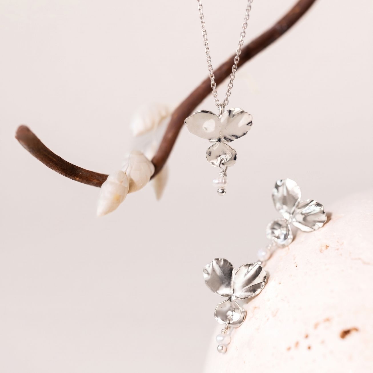 Pendientes piedra nacimiento Perla de nácar
