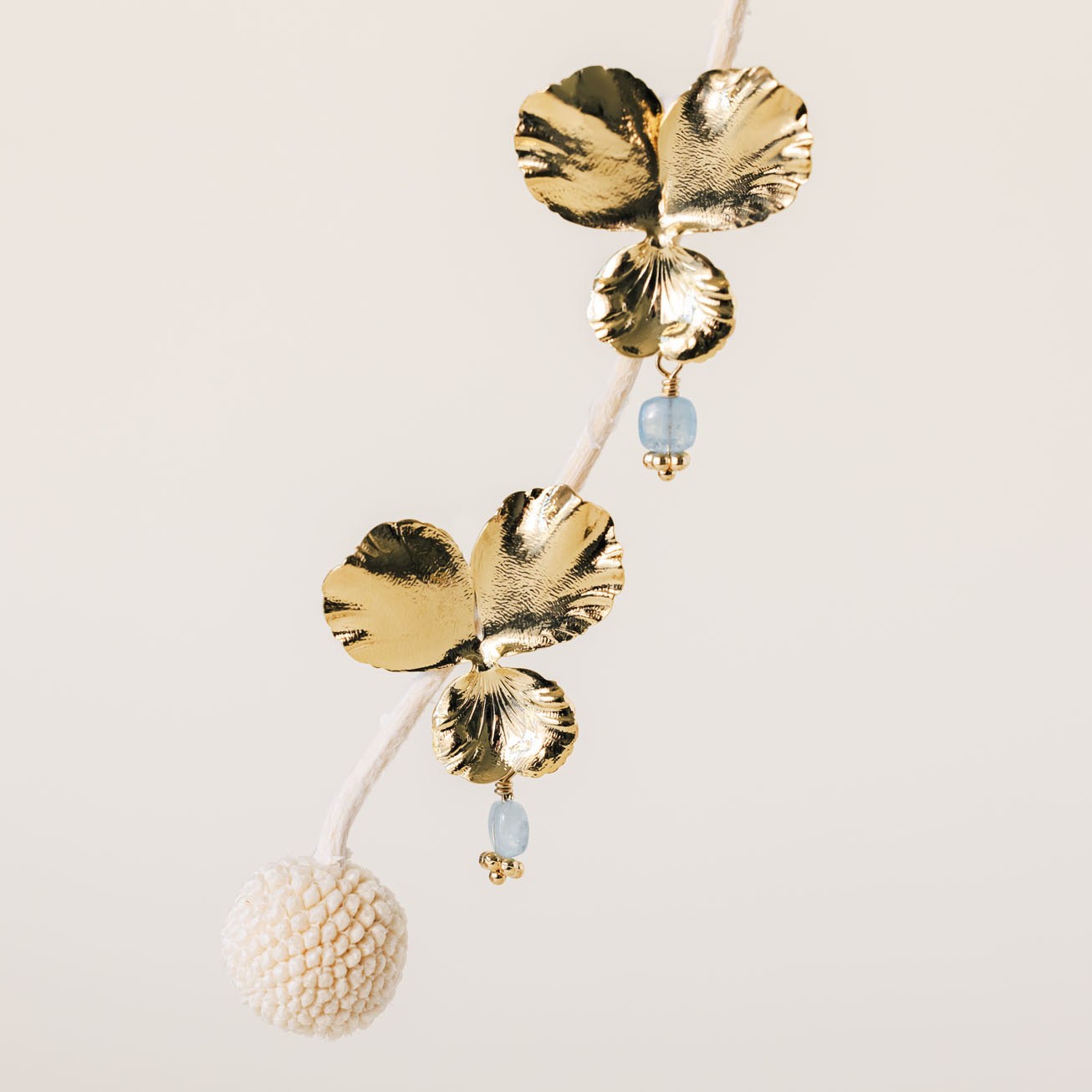 Pendientes piedra de nacimiento Aguamarina <i>Pens