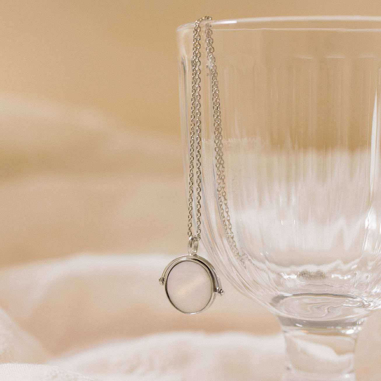 Collar nácar personalizado Nombre plata 925