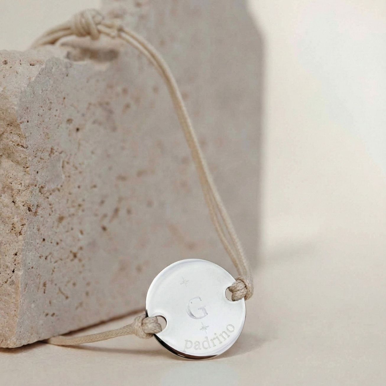 Pulsera Padrino Inicial Estrella