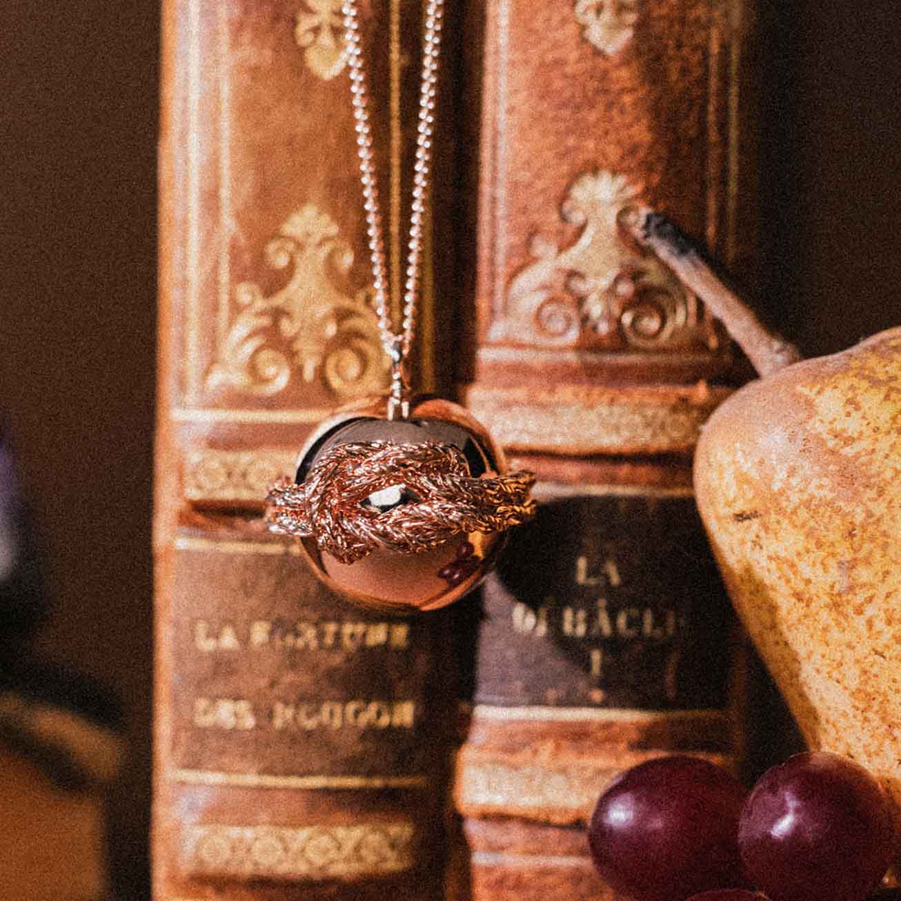 Llamador de ángeles <i>Hera</i> oro rosa