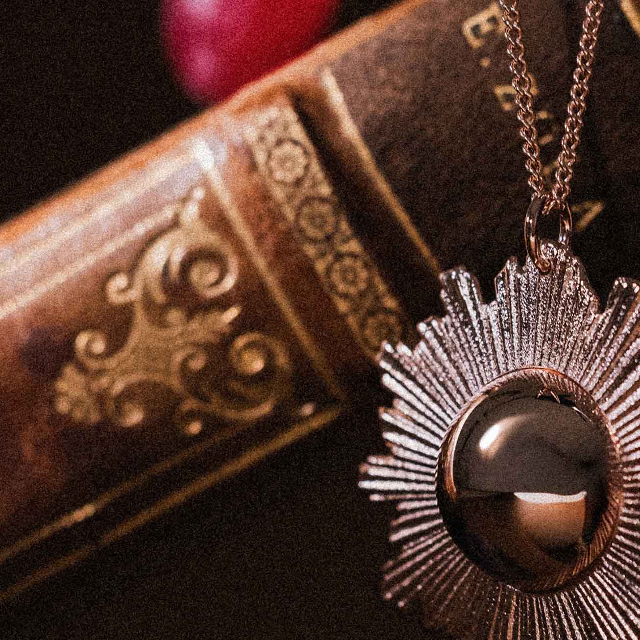 Llamador de ángeles <i>Solina</i> oro rosa