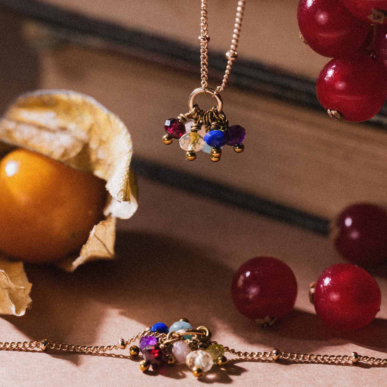Pulsera 7 chakras oro