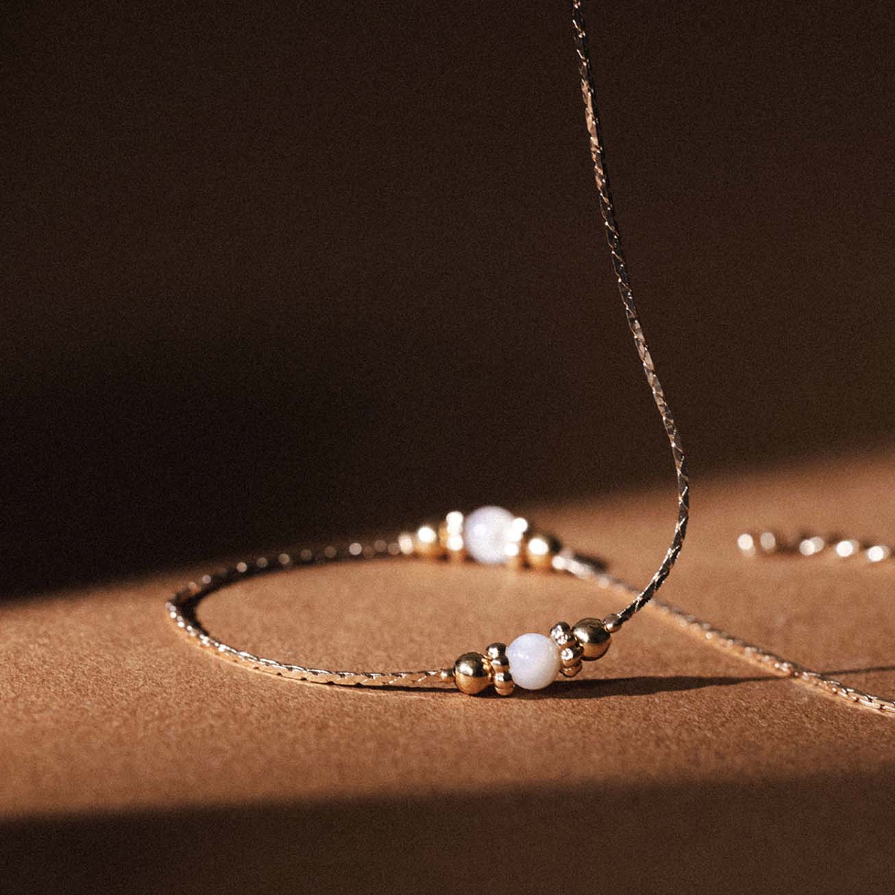 Collar Piedra de nacimiento Nácar - <i>Junio</i>
