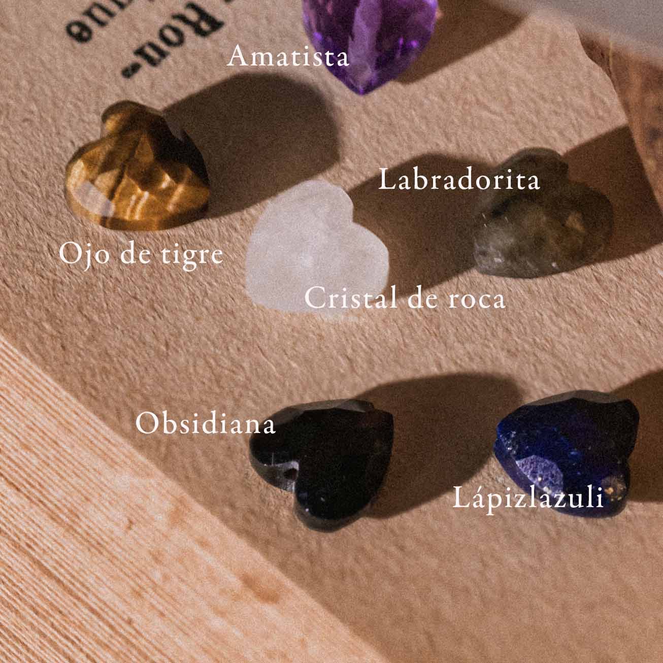 Pulsera corazón piedra Ojo de tigre