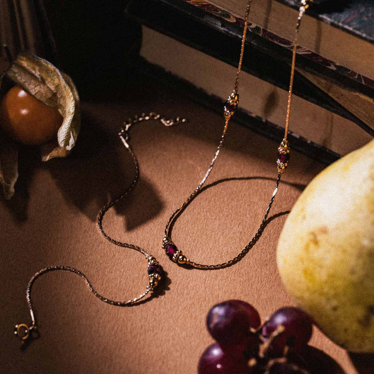 Pulsera Piedra de nacimiento Granate - <i>Enero</i